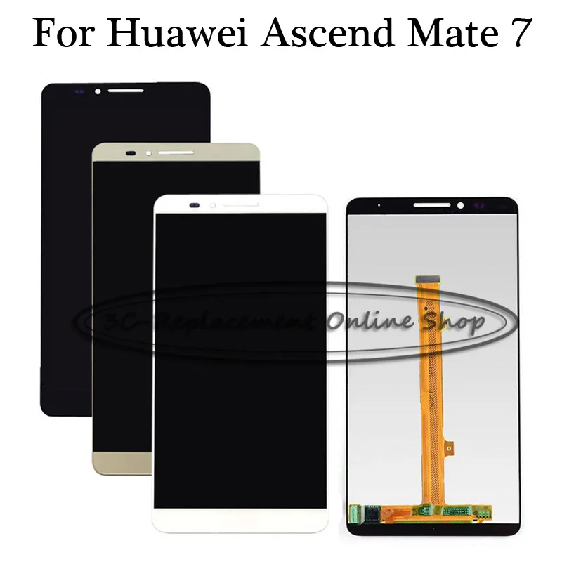 100% тест для Huawei Mate 7 Mate7 ЖК-дисплей + сенсорный экран дигитайзер сборки MT7 MT7-TL10 MT7-TL00