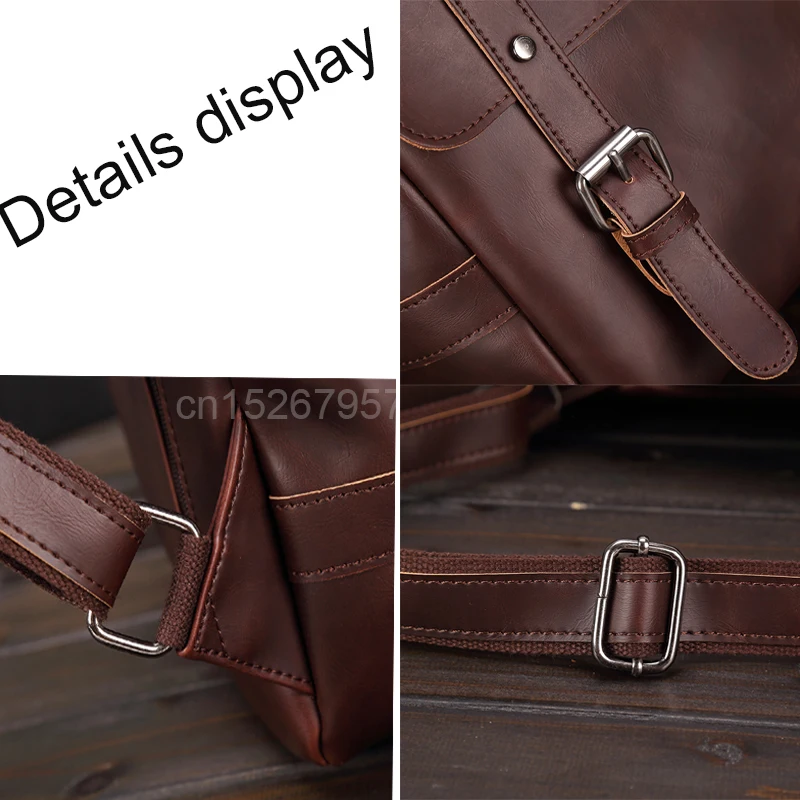 Leather Backpack Vintage Laptop Bookbag for Women Men, Brown Faux Leather Backpack Purse College School Weekend Travel Bookbag Leather Backpack Vintage Laptop Bookbag for Women Men, Brown Faux Leather Backpack Purse College School Weekend Travel Bookbag