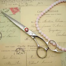free case! free ship! 6.5 inch big thumb excellent quality Japanese 440C professional hairdressing cutting scissors shears