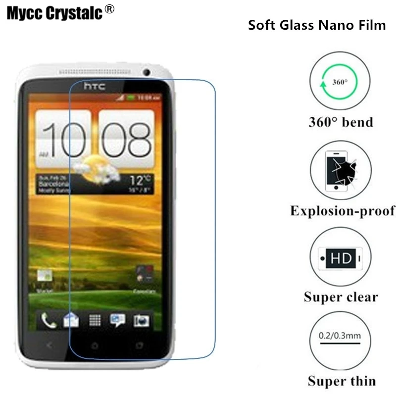 

Super thin clear Nano Explosion-proof Screen Protector Soft Glass Film For HTC ONE X S720E G23 Protective Film