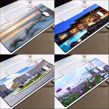 

Congsipad Scenery Creative Mousepad To Decorate Your Table Pc Desk Snowfield Style Gaming Mousemat super Big Soft Rubber Mats