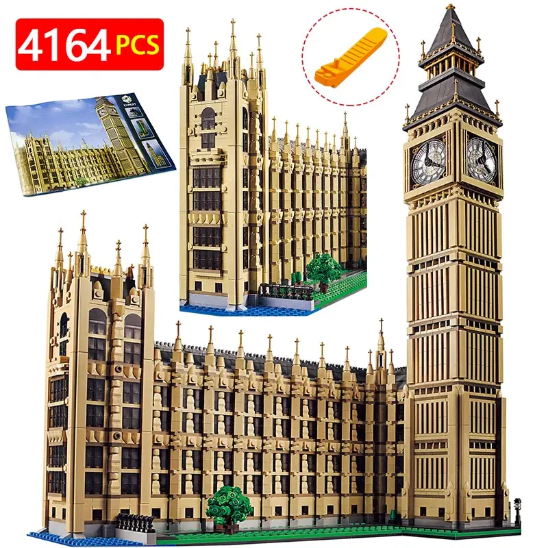 

Technic Building Blocks Compatible LegoINGlys Architecture Big Ben City Street View Series World Large Famous House 4164 Pcs