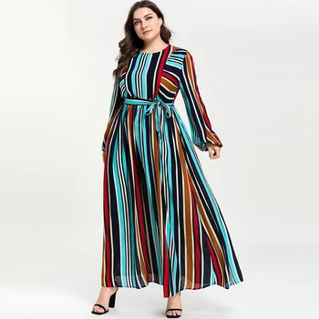 

Women Abaya Muslim Dress Plus Size caftan marocain arabic kaftan islamic Long Dresses Vestidos M- 4XL