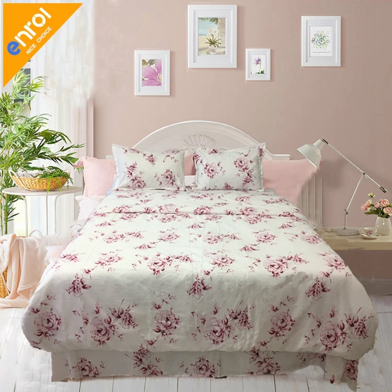 

4pcs Bedding Set Large Size Bed Linen Contain Duvet Cover Bed Sheet Pillowcases 200x230cm floral comforter bedding sets