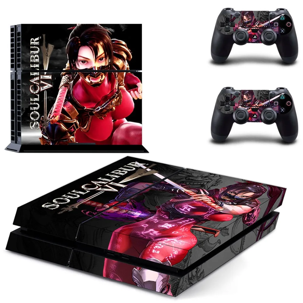 Наклейка для консоли Sony PlayStation 4 и 2 контроллеров PS4|Наклейки| |