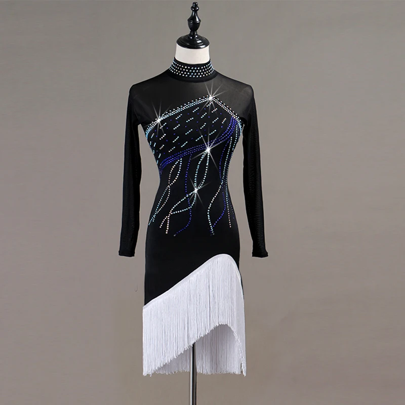 

fringe latin dance competition dresses latin dance dress for women girl tango samba rumba latin dance costumes for girl women
