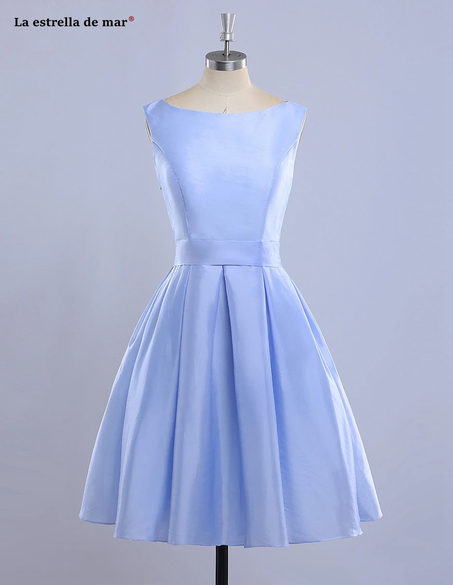 Vestido madrinha новые атласные трапециевидные Мятные зеленые оранжевые синие фиолетовые платья подружки невесты длиной до середины икры sukienka wesele реальное изображение
