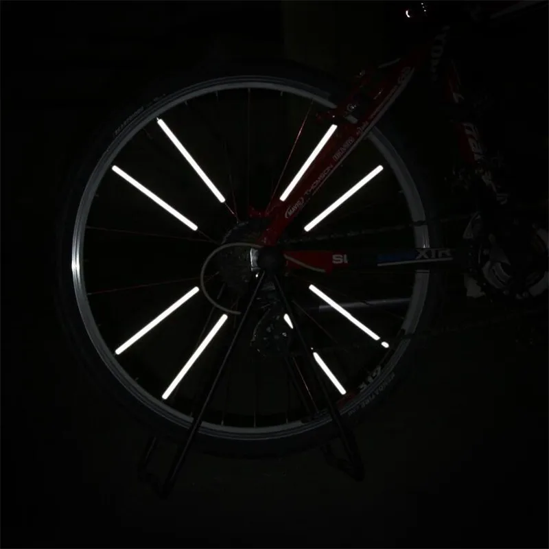 Excellent DIY bike light wheel reflector warning tube luci bici bisiklet aksesuarlar fietslicht bicycle accessories Reflective Spoke Light 12