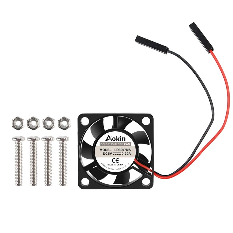 

Raspberry Pi 3 / Pi 2 Model B RPI B 5V / 3.3V Cooling Fan With Screws for Raspberry Pi Cooling Fan
