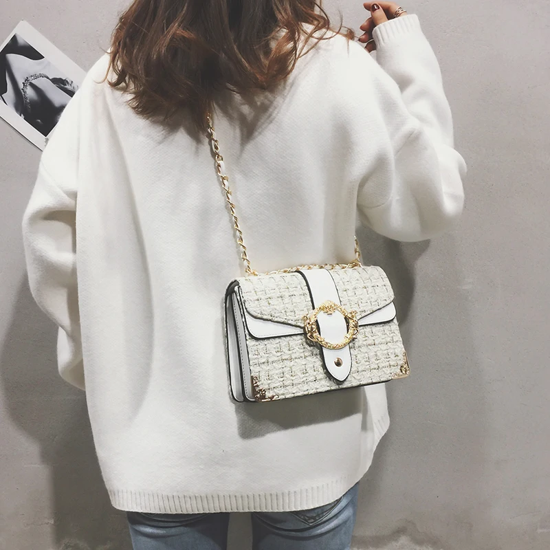 bag Fashion small clutch shoulder 2019 women Leather messenger designer summer white Chains bags sac main femme torebki damskie bag Fashion small clutch shoulder 2019 women Leather messenger designer summer white Chains bags sac main femme torebki damskie