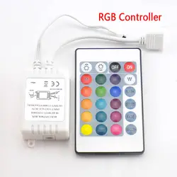 Мини 24 клавиши светодиодный RGB контроллер DC12V светодиодный ИК пульт дистанционного управления для SMD 3528 5730 5630 3014 5050 RGB Светодиодные ленты