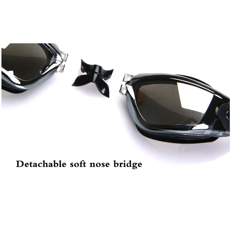 Gafas de natación Gafas de Buceo Gafas de Natacion Hombre niños Eyewear Con El Caso de Silicona Anti-Niebla UV HD Mujeres Hombres Natación Piscina