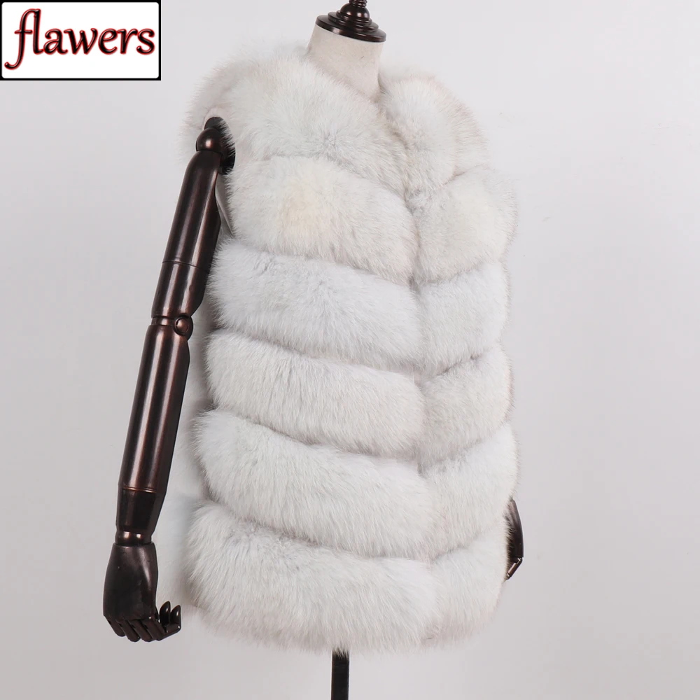 

2024 Autumn Winter Women Real Fox Fur Vest Female Genuine Fox Fur Coat Leather Jacket Warm Lady Gilet Natural Fox Fur Waistcoat