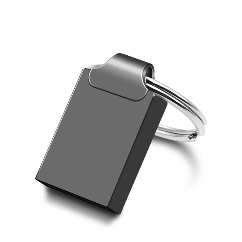 gray Мини-usb флэш-накопитель 128 usb-флэш, совместимо с ПК и смартфоном 3,0 Серебристая крошечная Флэшка 32 ГБ 8 ГБ 4 ГБ 16 ГБ u диск ручка 64 ГБ, флешка ключ usb conver - Цвет: gray