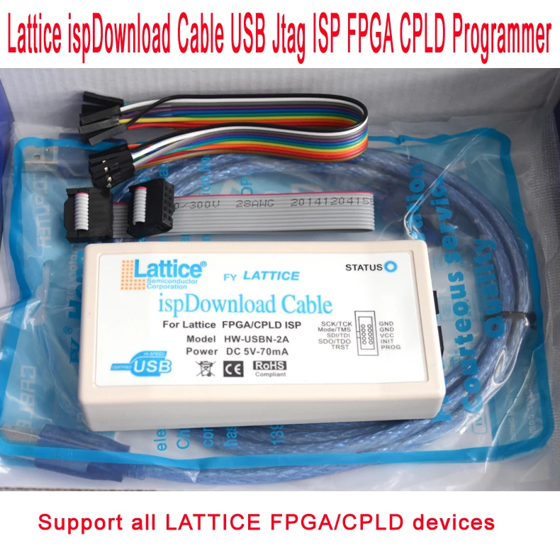 Lattice USB Downloader FPGA CPLD Jtag ISP Programmer ispDownload Cable HW-USBN-2 