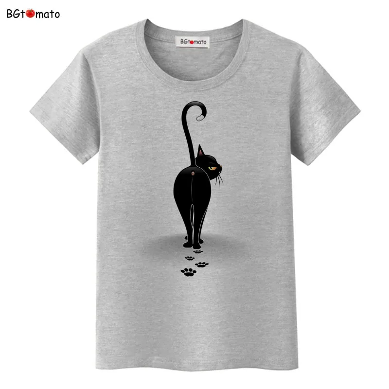 BGtomato verano Tops divertido 3D gato estampado mujeres camiseta femenina Camisetas Tops flojas dibujos animados camiseta manga corta Camisetas cuello redondo Tops BGtomato verano Tops divertido 3D gato estampado mujeres camiseta femenina Camisetas Tops flojas dibujos animados camiseta manga corta Camisetas cuello redondo Tops