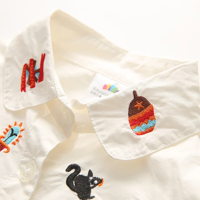 Baby Girls Blouse Long Sleeve Embroidered Shirt 2017 New Arrival Spring Autumn Children’s Clothing Kids Shirt Fashion Top 2 3 4