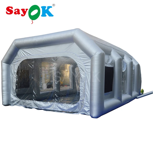 2018 Portable inflatable spray paint booth tent for car maintenancein