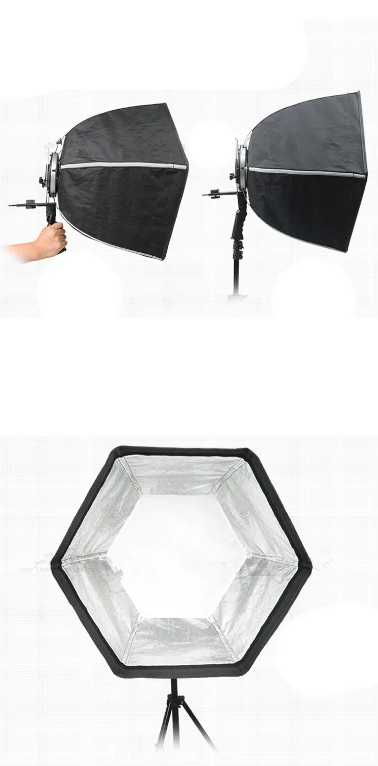 

Photo Softbox Lighting Kit, Studio Light Diffuser Reflector Photo Equipment Carry Bag CD50