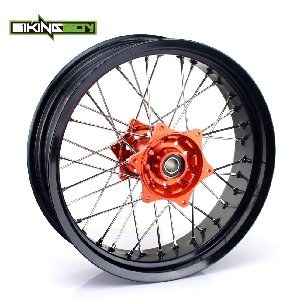 Полный комплект BIKINGBOY 17 &quotx 3 5&quot &quotX 5 0&quot обода переднего и заднего колеса
