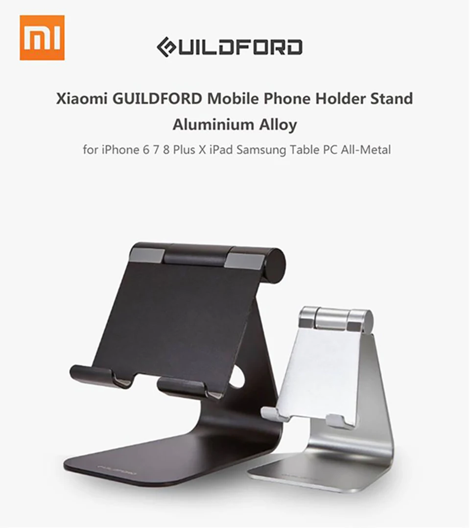 Xiaomi Mijia Guildford Holder Desk Tablet Bracket Aluminum Mount for Mobile Phone Stand Holder Adjustable Phone Stand Holder (1)