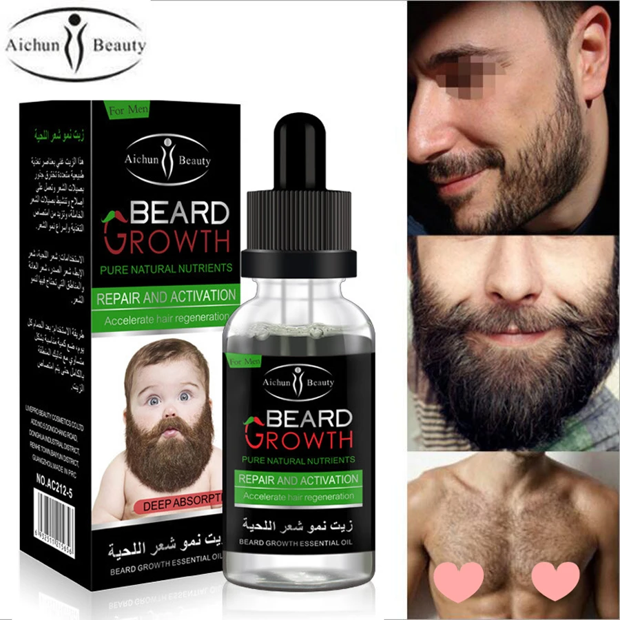 Aichun Красота Мужчины Усы Борода эфирное масло рост бороды быстрое укрепление лица усы питательный ремонт Рост