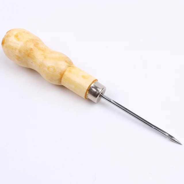 Quality Needles Sewing Tools Plastic Handle Awl Leather Hole Puncher  Stitching Tools Drill Tools Crochet Locking Stitching DIY