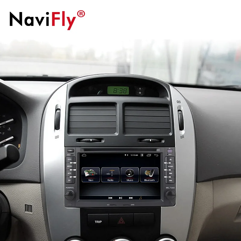 Clearance Navifly android 8.1 system car radio player for kia Cerato Spectra Sorento Picanto Carnival LOTZE universal wifi BT RDS FM 1