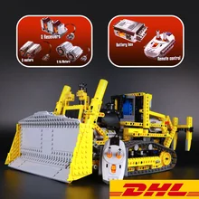 20008 Technic серия пульт дистанционного управления бульдозерная Модель Сборка строительных блоков игрушки совместимы 42030 Малыш DIY подарки