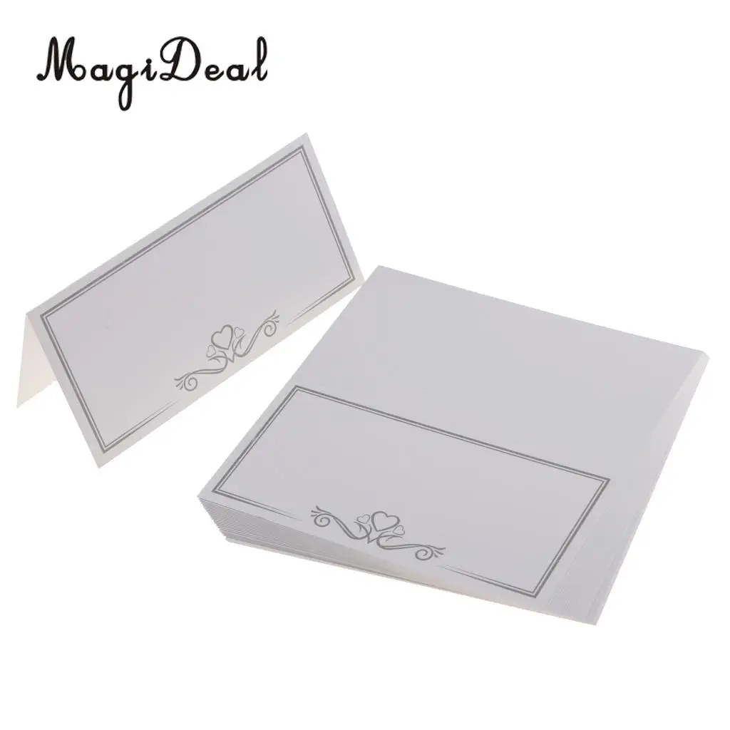 25x Vintage White Blank Place Name Card Wedding Table Card Party 25x vintage white blank place name card wedding table card party