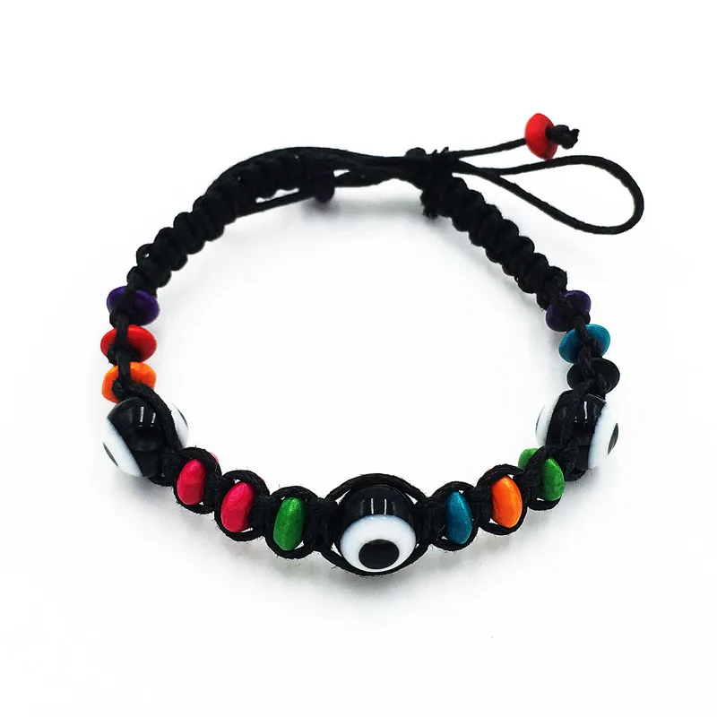 Wholesale BLACK "Evil Eye" Bead Bracelets Lucky Eye Jewelry Kabbalah