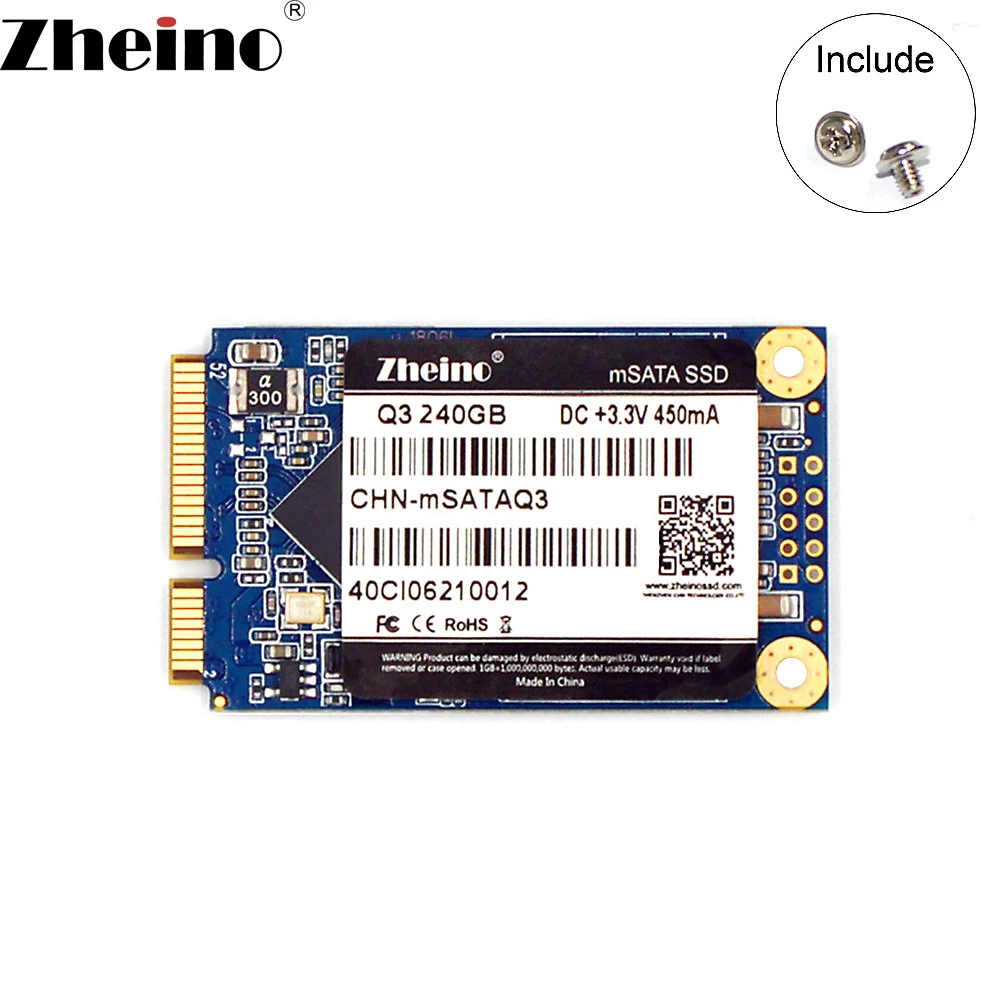 Zheino SSD mSATA3 120 ГБ 240 ГБ 480 ГБ 128 ГБ 256 512 1 ТБ SSD мини msata SSD TLC Внутренний твердотельный накопитель для ноутбука Тетрадь