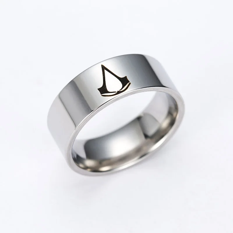 1PC Jewelry 316 Steel Assassin creed ring titanium steel ring game Drop Shipping