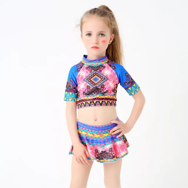 2017 New Arrival Cute Clothing Girls Swimsuits Baby Girl Bikini Set Kids Swimwear Children
