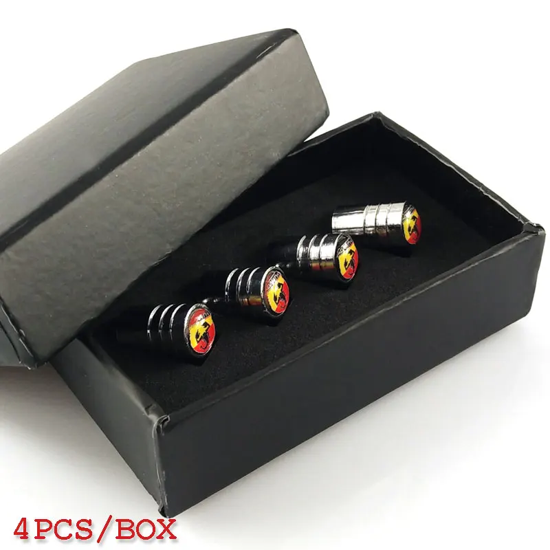 

Car-stying Car Wheel Tire Valves Tyre Stem Air Caps Cover case for fiat abarth interior accessories car stying