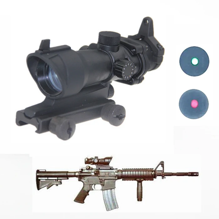 

Tactical Riflescope ACOG Type 1x32 Red/Green Dot Rifle Sight Scope With 22mm Mount Airsoft #WQM132