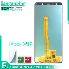ЖК дисплей SUPER AMOLED для Samsung A750 с сенсорным экраном и дигитайзером
