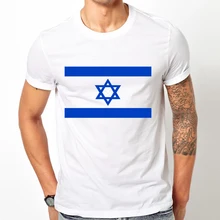 new summer fall fashion Men's short sleeve Flag of the State of Israel T-Shirt O-neck casual Tops Jew Guevara Tees