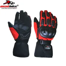 Зимние спортивные ветрозащитные водонепроницаемые лыжные перчатки черные-30 теплые Мотоциклетные Перчатки