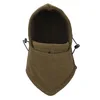 Army Green Теплая Флисовая Балаклава, лыжная шапка с капюшоном, велосипедная штормовка, маска для лица, НОВАЯ шапка, теплая зимняя флисовая мотоциклетная шапка - Цвет: Army Green