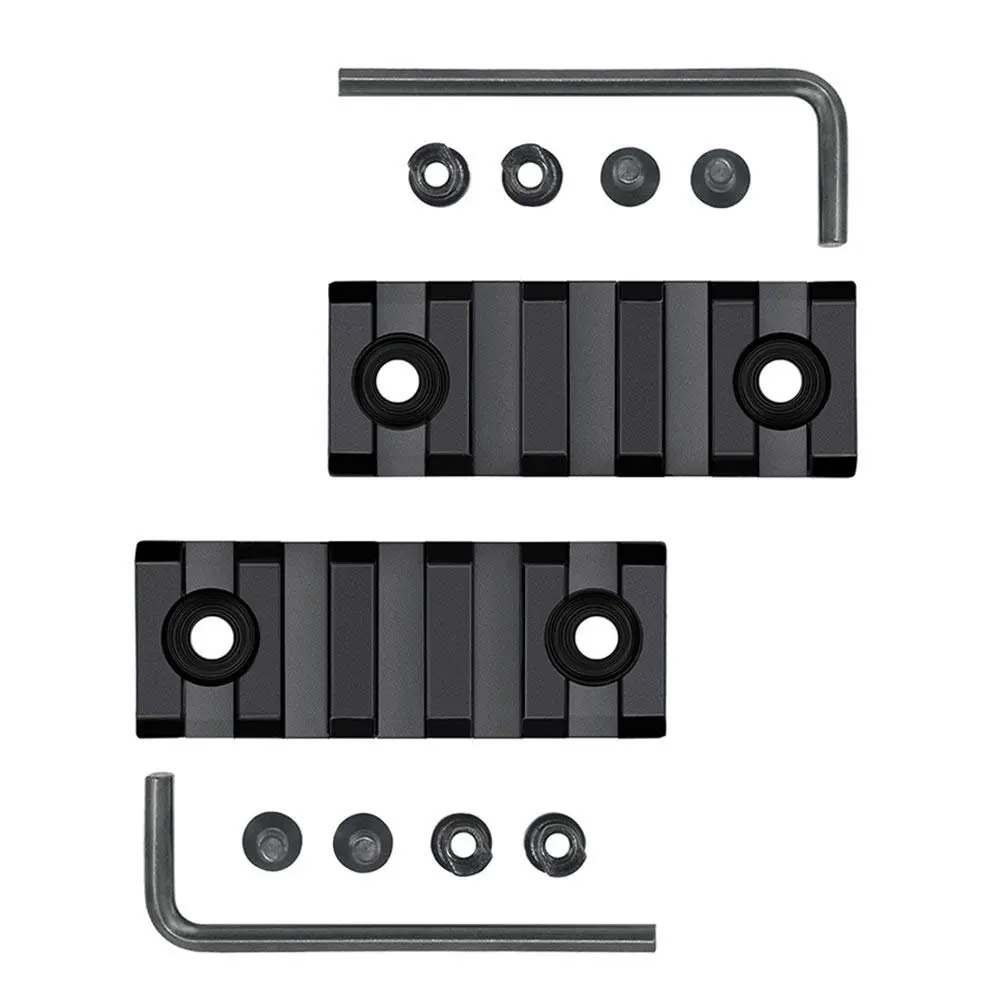 

2Pcs/Lot 5 Slot 2" Keymod Rail Section Picatinny Rail for Key Mod Handguard Scope Mount Base Rail System Hunting Gun Accessories