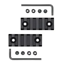 2Pcs/Lot 5 Slot 2 Keymod Rail Section Picatinny Rail for Key Mod Handguard Scope Mount Base Rail System Hunting Gun Accessories greenbase tactical mount rail keymod 9 slot rail for urx 4 0 handguard rail airsoft install scope mount black dark earth