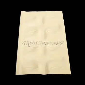 

1PC Tattoo Practice Skin 3D Eyebrows Eyes soft Fake skin Permanent Makeup tool fake face for Beginners cosmetic tool
