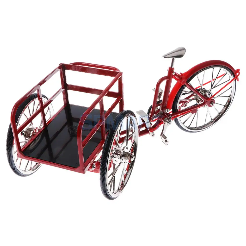 1:10 Scale Alloy Diecast Racing Tricycle Bike Model Vehicle Bicycle Cycling Toy Red