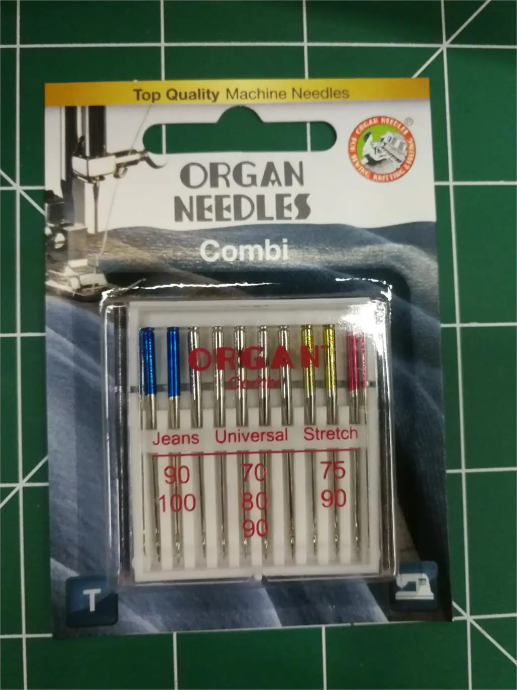 ORGAN DOMESTIC SEWING MACHINE NEEDLES 130/705H JEANS UNIVERSAL