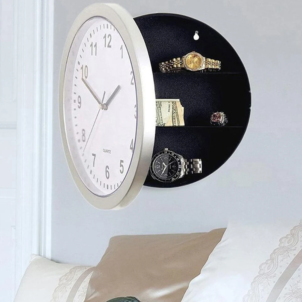 

Jewel Storage Box Creative Storage Hidden Secret Stash Jewel Money Compartment Wall Clock Safe Storage Box