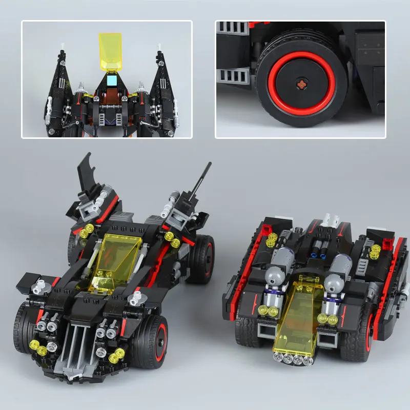 Цена DHL 07077 натуральная сериал о Бэтмене 70917 Великий Бэтмобиль набор образовательных конструкторных блоков, Детские кубики детские игрушечные мо...