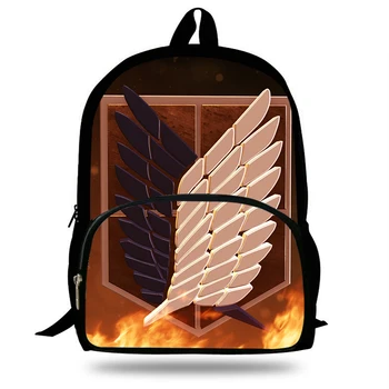 

New Arrival Kids School Backpack Anime Attack On Titan For Teenagers Girls School Bags Boys Daily Backpack Mochila