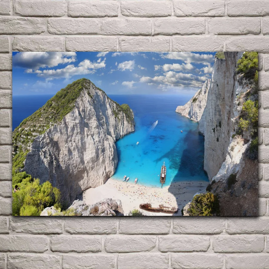 Zaykanthos остров пляж греческое море природа пейзаж KE233 гостиная дом стены искусство