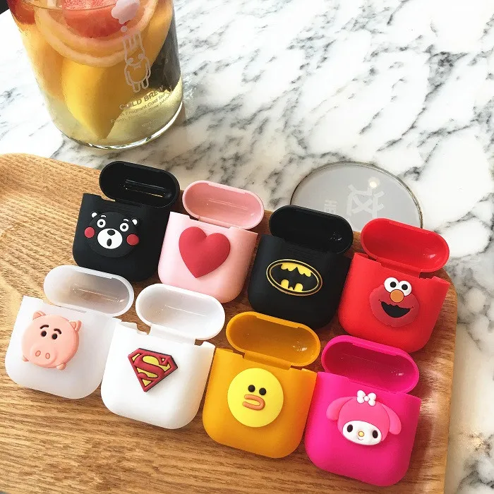 

1PCS Cartoon Soft Silicone Case For Apple Airpods Shockproof Cover For Apple AirPods Earphone Cases Cute Air Pods Protector Case